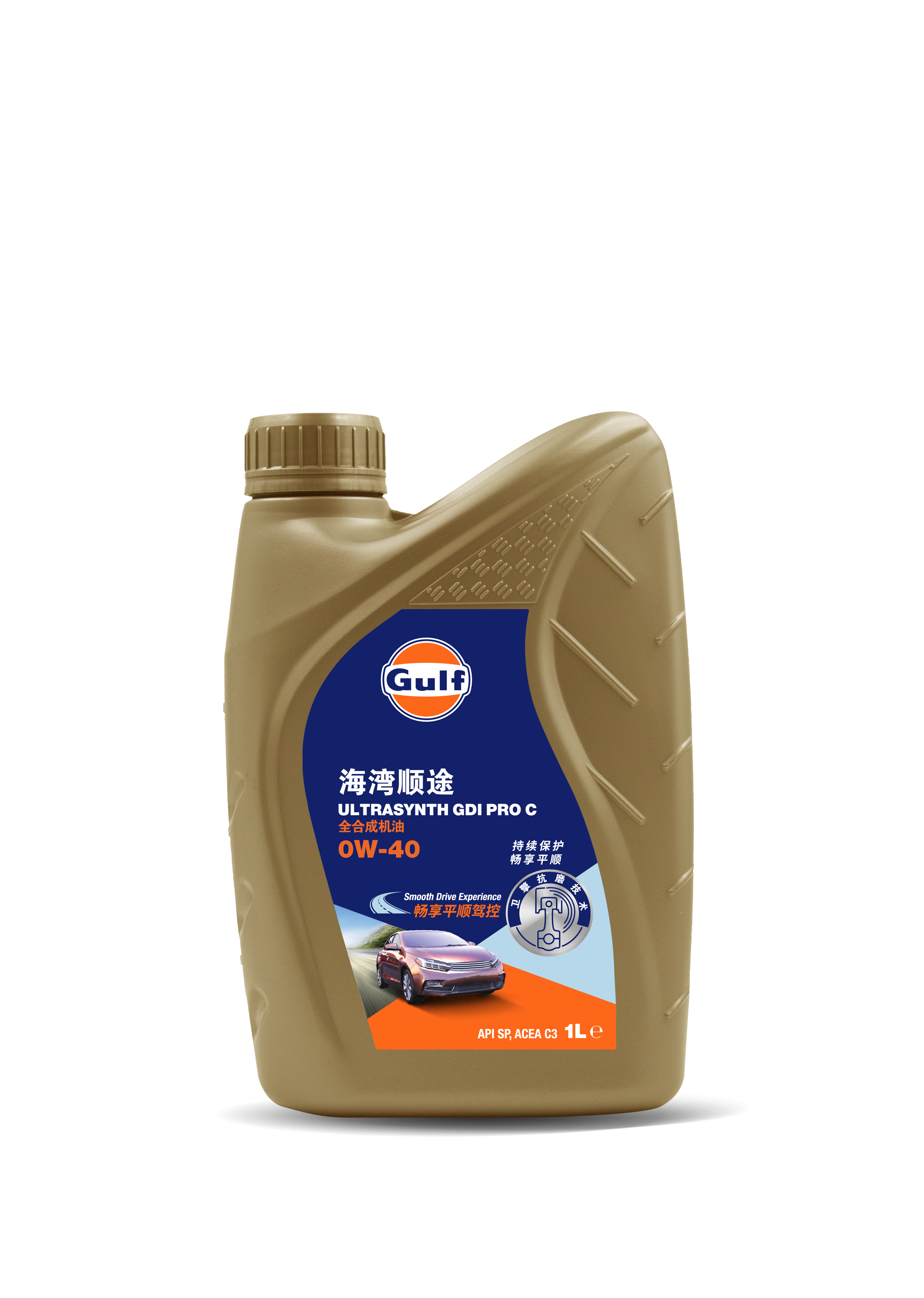 海湾顺途全合成机油 0W-40 1L